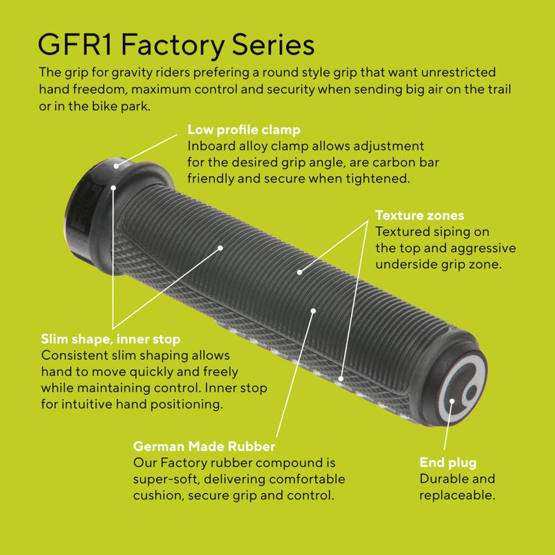 ERGON Unisex's GFR1 Grips, Frozen Stealth, One Size - Image 3